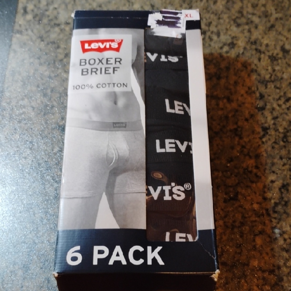 6 Pack Men's Levi's Boxer Briefs